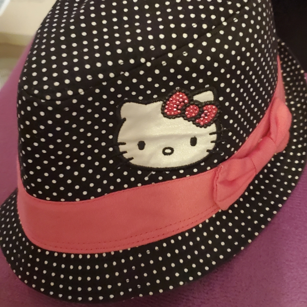 Hello Kitty Polka Dot Fedora Small
